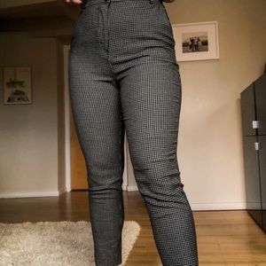 Plaid patterned pants